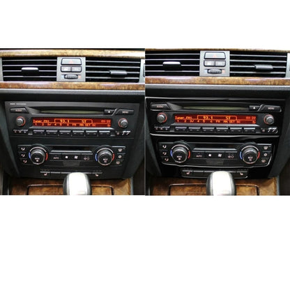For BMW 3 Series E90/E92 2005-2012 2pcs Car Air Conditioner CD Control Panel Non-navigation with Holes Decorative Sticker, Left and Right Drive Universal - Car Interior Mouldings by buy2fix | Online Shopping UK | buy2fix