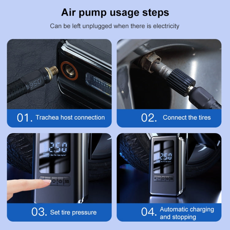 CX-229 Car Portable Air Pump Smart Wireless Tire Air Pump - Inflatable Pump by buy2fix | Online Shopping UK | buy2fix