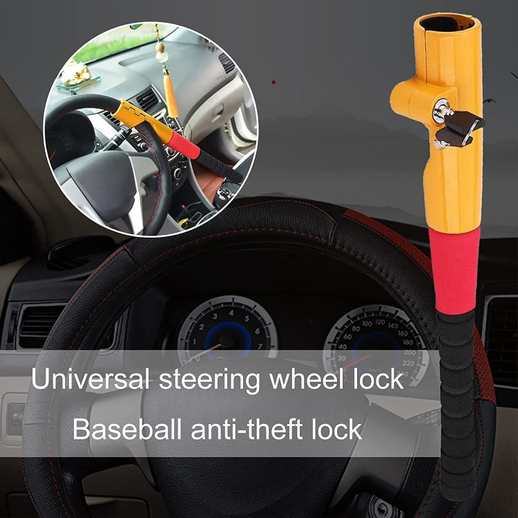 8087S Car Universal Baseball Shaped Steering Wheel Anti-Theft Lock by buy2fix