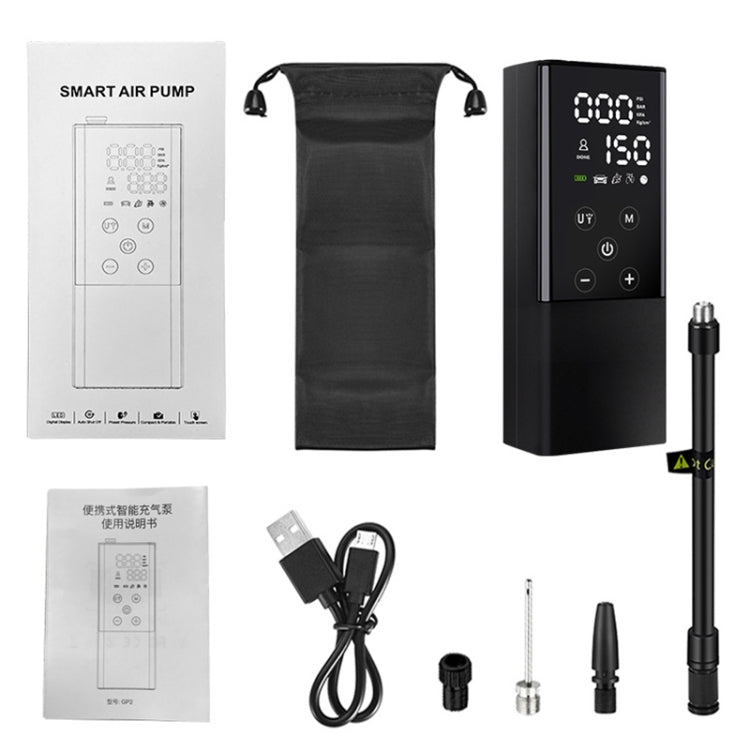 GP2 Car Portable Mini Touch Wreless Air Pump Smart Electric Air Pump - Inflatable Pump by buy2fix | Online Shopping UK | buy2fix