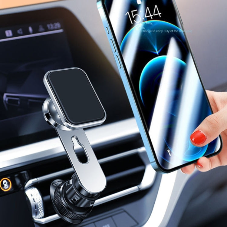 F23 Car Air Outlet Vent Magnetic Phone Navigation Mount Bracket (Silver) by buy2fix