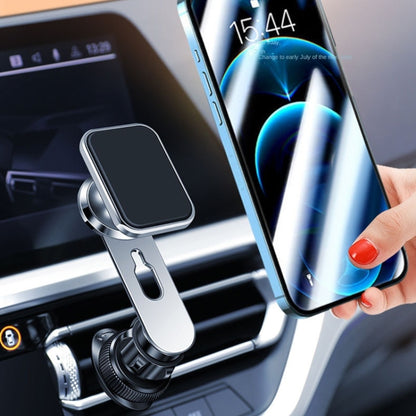 F23 Car Air Outlet Vent Magnetic Phone Navigation Mount Bracket (Silver) by buy2fix