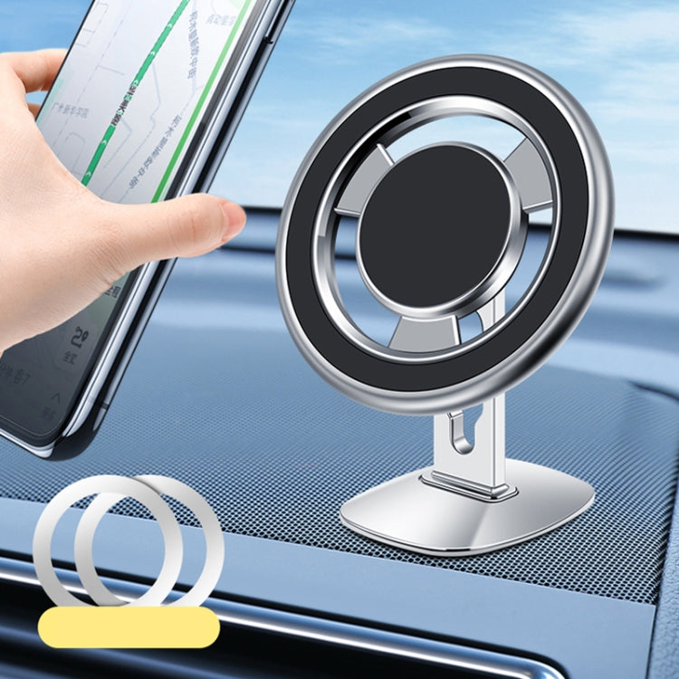 F68 360 Degree Rotating Car Magnetic Mobile Phone Bracket (Silver) by buy2fix