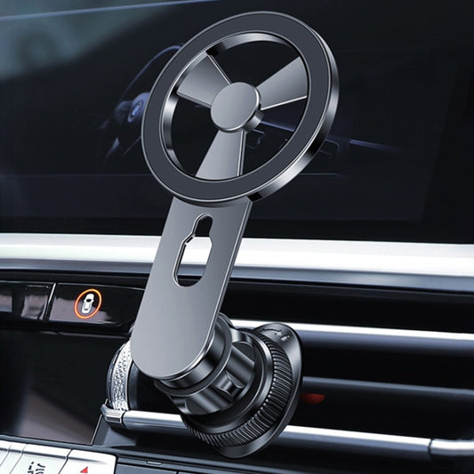F73 MagSafe Magnetic Suction 360 Degree Rotating Car Phone Holder (Black) by buy2fix