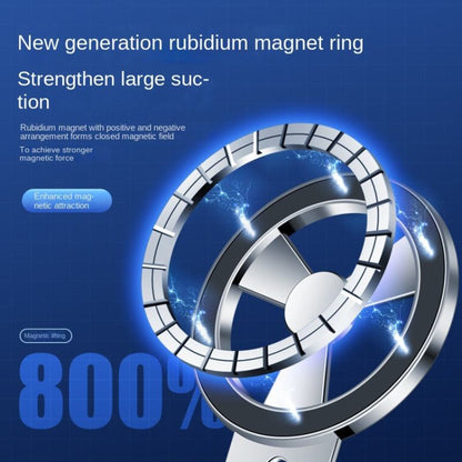 F73 MagSafe Magnetic Suction 360 Degree Rotating Car Phone Holder (Silver) by buy2fix