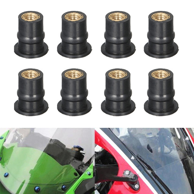 20pcs / 1 Set M5 Universal Motorcycle Windshield Brass Nuts - Replacement Parts by buy2fix | Online Shopping UK | buy2fix