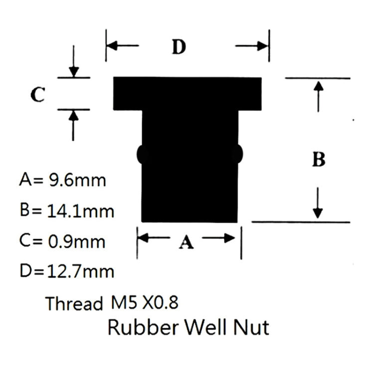 20pcs / 1 Set M5 Universal Motorcycle Windshield Brass Nuts - Replacement Parts by buy2fix | Online Shopping UK | buy2fix