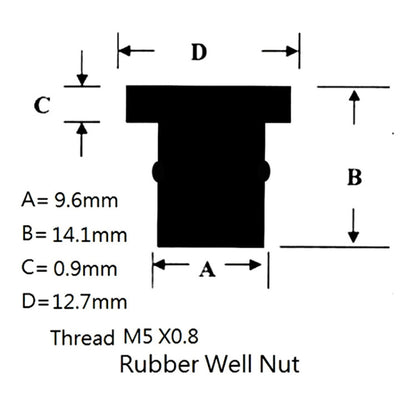 20pcs / 1 Set M5 Universal Motorcycle Windshield Brass Nuts - Replacement Parts by buy2fix | Online Shopping UK | buy2fix