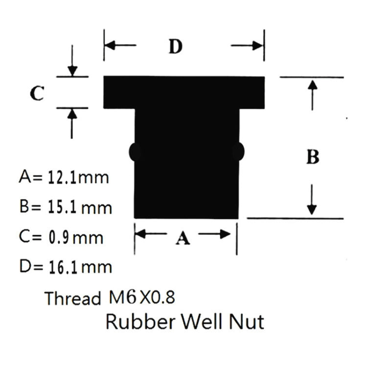 20 in 1 M6 Universal Motorcycle Windshield Brass Nuts - Replacement Parts by buy2fix | Online Shopping UK | buy2fix