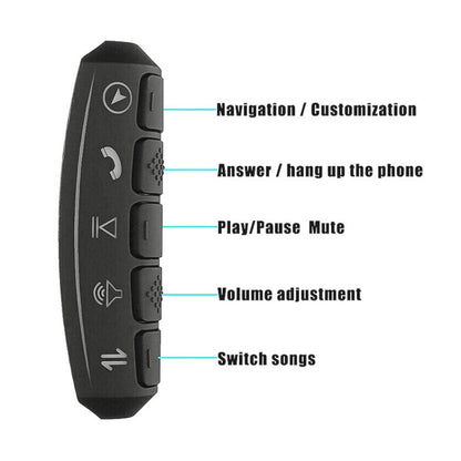 Universal Steering Wheel Controller Multifunctional Wireless DVD Navigation Key Remote Controller - Steering Wheel Accessories by buy2fix | Online Shopping UK | buy2fix