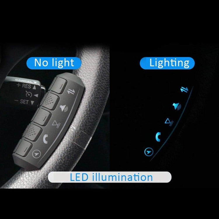 Universal Steering Wheel Controller Multifunctional Wireless DVD Navigation Key Remote Controller - Steering Wheel Accessories by buy2fix | Online Shopping UK | buy2fix