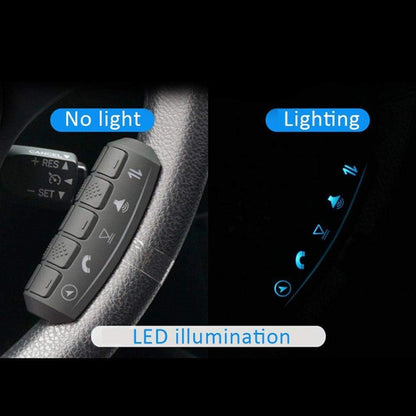 Universal Steering Wheel Controller Multifunctional Wireless DVD Navigation Key Remote Controller - Steering Wheel Accessories by buy2fix | Online Shopping UK | buy2fix