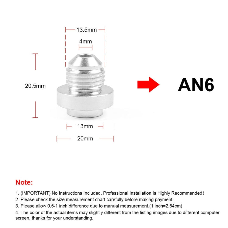 AN6 Car Oil Pipe Joint Breathable Pot Connector - Engine Repair Tools by buy2fix | Online Shopping UK | buy2fix