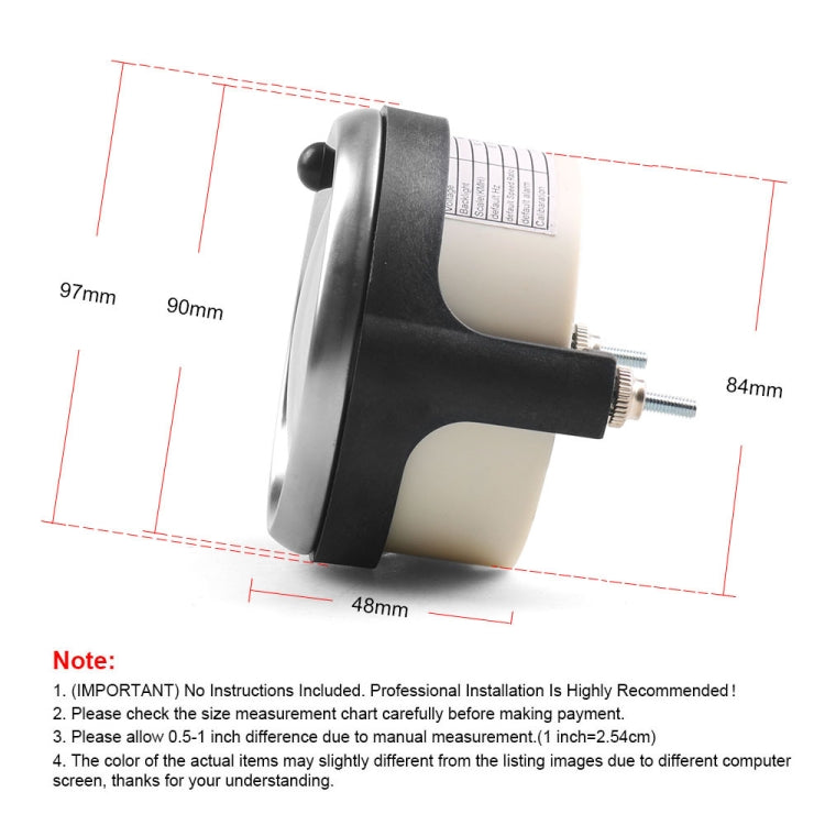 Car Modified 85mm 2 in 1 LCD Instrument Speedometer + Odometer - Clocks & Car Meters by buy2fix | Online Shopping UK | buy2fix