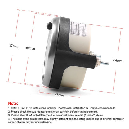 Car Modified 85mm 2 in 1 LCD Instrument Speedometer + Odometer - Clocks & Car Meters by buy2fix | Online Shopping UK | buy2fix