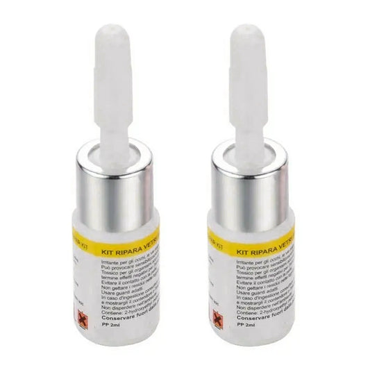 2 in 1 3ml Paintless Dent Removal Car Window Windshield Repair Fluid with Tool (White) by buy2fix