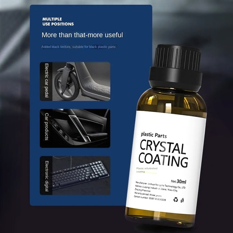 Car Crystal Plating Plastic Refurbishment Fluid, Capacity: 30ml by buy2fix
