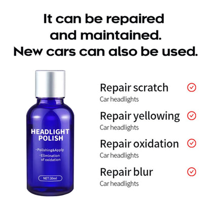 Car Headlight Scratch Yellowing Repair Fluid Set, Capacity: 10ml by buy2fix