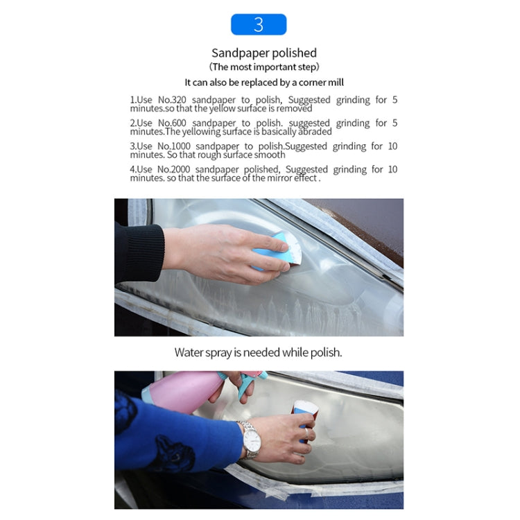 Car Headlight Scratch Yellowing Repair Fluid Set, Capacity: 10ml by buy2fix