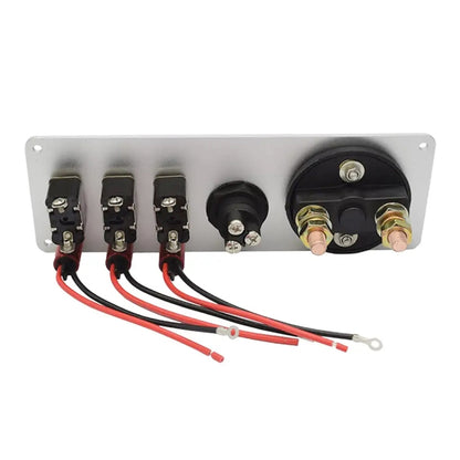 12V Racing Car LED Ignition Switch One Key Start Combination Panel - Car Switches by buy2fix | Online Shopping UK | buy2fix