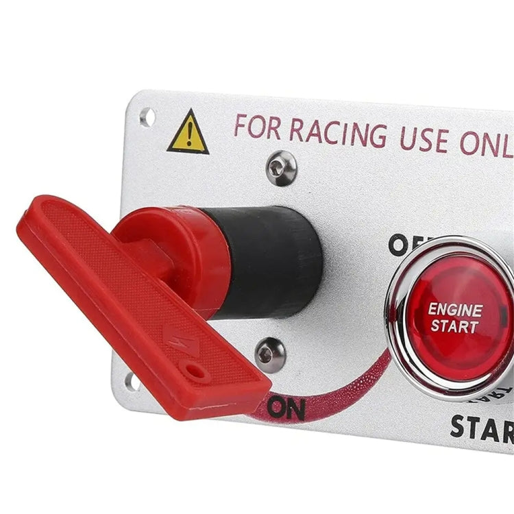 12V Racing Car LED Ignition Switch One Key Start Combination Panel - Car Switches by buy2fix | Online Shopping UK | buy2fix