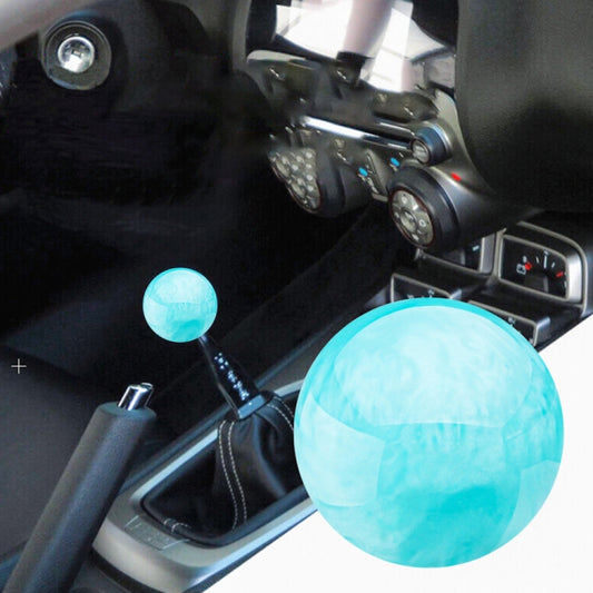 Car Modified Marble Star Gear Head Shifter Cover with Adapter (Light Blue) - Shift Knob by buy2fix | Online Shopping UK | buy2fix