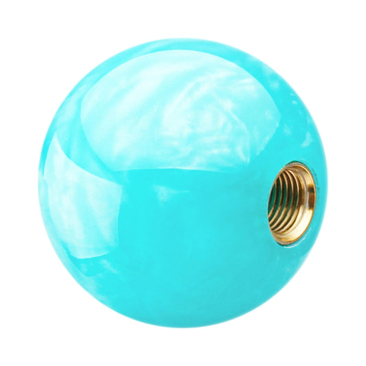 Car Modified Marble Star Gear Head Shifter Cover with Adapter (Light Blue) by buy2fix