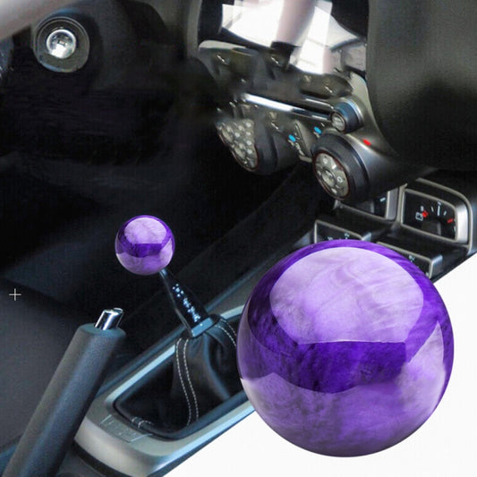 Car Modified Marble Star Gear Head Shifter Cover with Adapter (Purple) - Shift Knob by buy2fix | Online Shopping UK | buy2fix