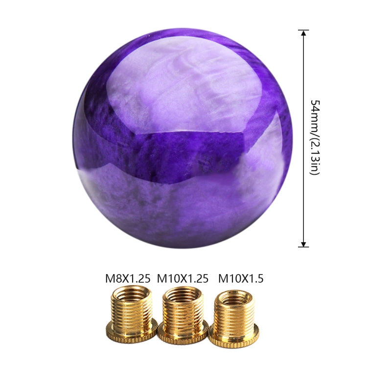 Car Modified Marble Star Gear Head Shifter Cover with Adapter (Purple) - Shift Knob by buy2fix | Online Shopping UK | buy2fix