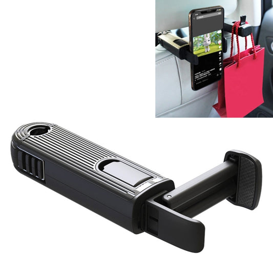 G202 Car Creative Phone Bracket Hook 360 Degree Rotating Telescopic Bracket(Black) - Universal Car Holders by buy2fix | Online Shopping UK | buy2fix
