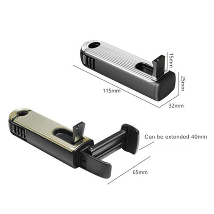 G202 Car Creative Phone Bracket Hook 360 Degree Rotating Telescopic Bracket(Gold) - Universal Car Holders by buy2fix | Online Shopping UK | buy2fix