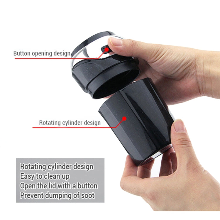 N12B Car Creative Ashtray Solar Power With Light And Cover Car Supplies (Gold) by buy2fix