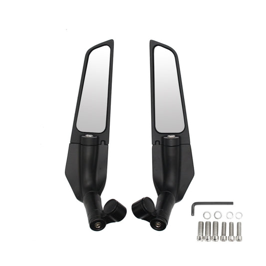 Motorcycle Modification Fixed Wind Wing Rearview Mirror (Black) - Side Mirrors by buy2fix | Online Shopping UK | buy2fix