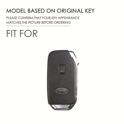 For Kia Sorento / Seltos 2021 / K5 Hallmo Car Cowhide Leather Key Protective Cover Key Case(Brown) - Car Key Cases by Hallmo | Online Shopping UK | buy2fix