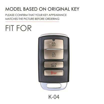 For Kia K4 Hallmo Car Cowhide Leather Key Protective Cover Key Case(Blue) - Car Key Cases by Hallmo | Online Shopping UK | buy2fix