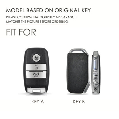 For Kia Sportage R / K5 / K4 / K2 / KX3 Hallmo A Style Car Cowhide Leather Key Protective Cover Key Case(Brown) - Car Key Cases by Hallmo | Online Shopping UK | buy2fix