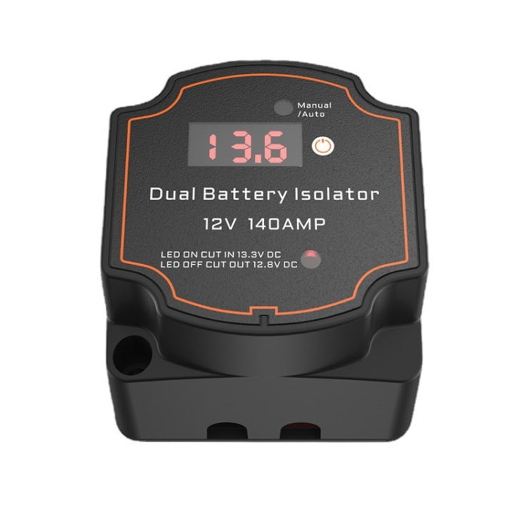 IP68 12V 140A Car Yacht RV Smart Dual Battery Isolation Controller VSR Digital Display Voltmeter by buy2fix
