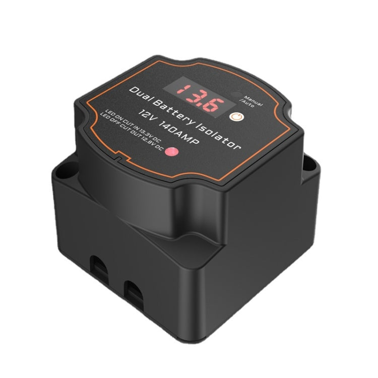 IP68 12V 140A Car Yacht RV Smart Dual Battery Isolation Controller VSR Digital Display Voltmeter by buy2fix