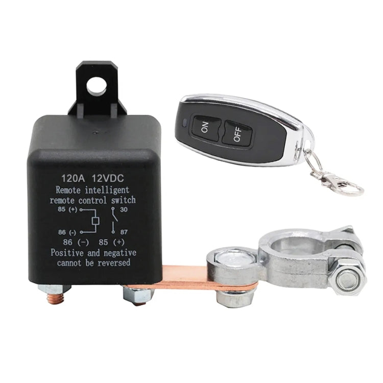 ZL180 12V 120A Car Relay Remote Rireless Battery Isolator with Battery Clip x 2 & Remote Control x 2 by buy2fix