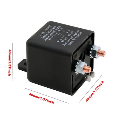 ZL180 12V 120A Car Relay Remote Rireless Battery Isolator with Battery Clip x 2 & Remote Control x 2 by buy2fix