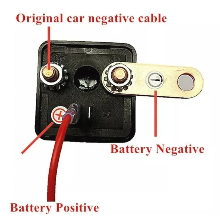 ZL180 12V 120A Car Relay Remote Rireless Battery Isolator with Battery Clip x 2 & Remote Control x 2 by buy2fix