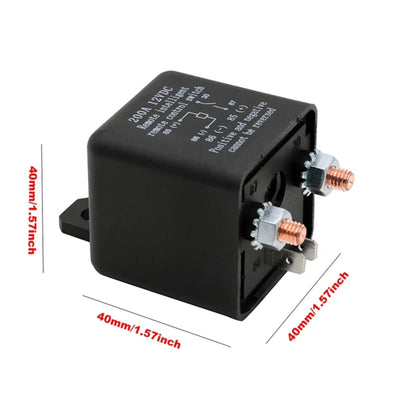 ZL180 12V 200A Car Relay Remote Rireless Battery Isolator with Battery Clip x 2 & Remote Control x 2 by buy2fix