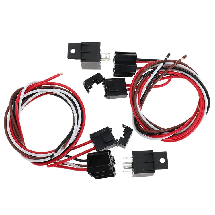 Car 12V 40A 175-185 Degree Thermostat Dual Electric Cooling Fan Wiring Relay Sensor Kit - DIY Cables by buy2fix | Online Shopping UK | buy2fix