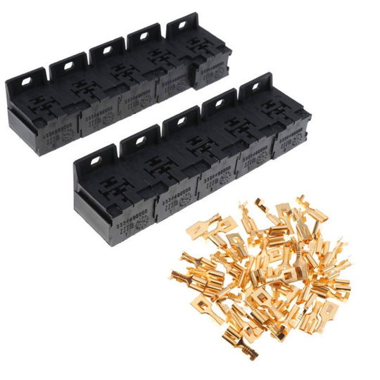 Support de Base de relais 30A-80A, prise à 5 broches avec 50 bornes