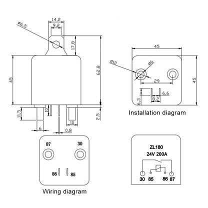 24V 200A Car Start Relay with Accessories by buy2fix