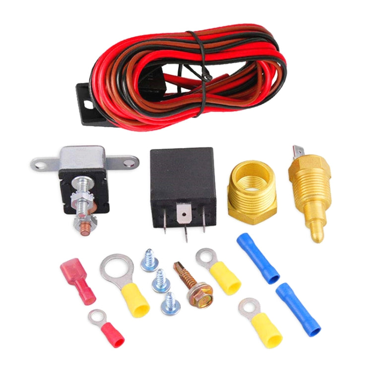 Car Temperature Sensor Switch Electric Cooling Fan Thermostat Wire Harness Assembly by buy2fix