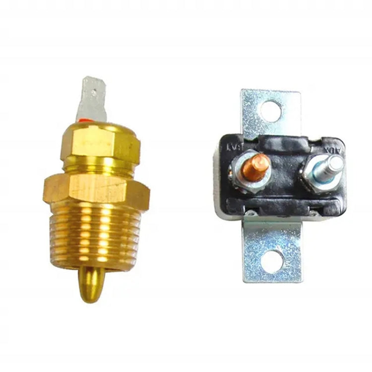 Car 12V 40A 175-185 Degree Electric Cooling Fan Thermostat Temperature Sensor Switch Set by buy2fix
