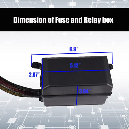 24V 5 Pin Car 6 Slots Waterproof Relay Fuse Box with Cable by buy2fix