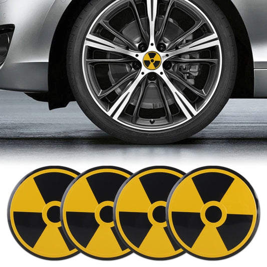 4 in 1 Car Wheel Hub Decorative Sticker, Diameter: 5.8cm - Decorative Sticker by buy2fix | Online Shopping UK | buy2fix