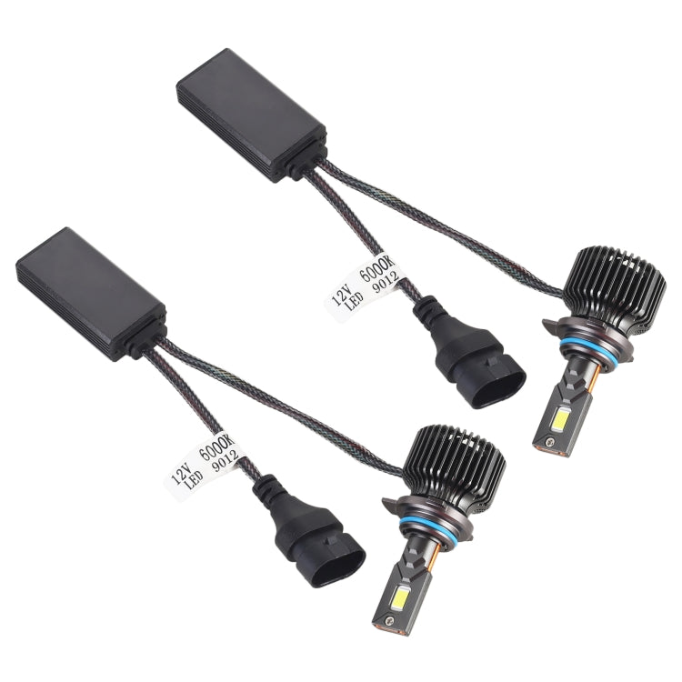 K11 1 Pair 9012 12V / 85W / 6000K / 9000LM Car LED Headlight (White Light) by buy2fix